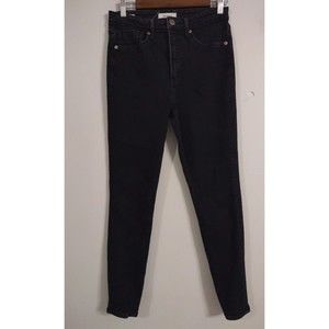 Revtown High Rise Skinny Jeans Women's Size 29 Black Stretch Denim